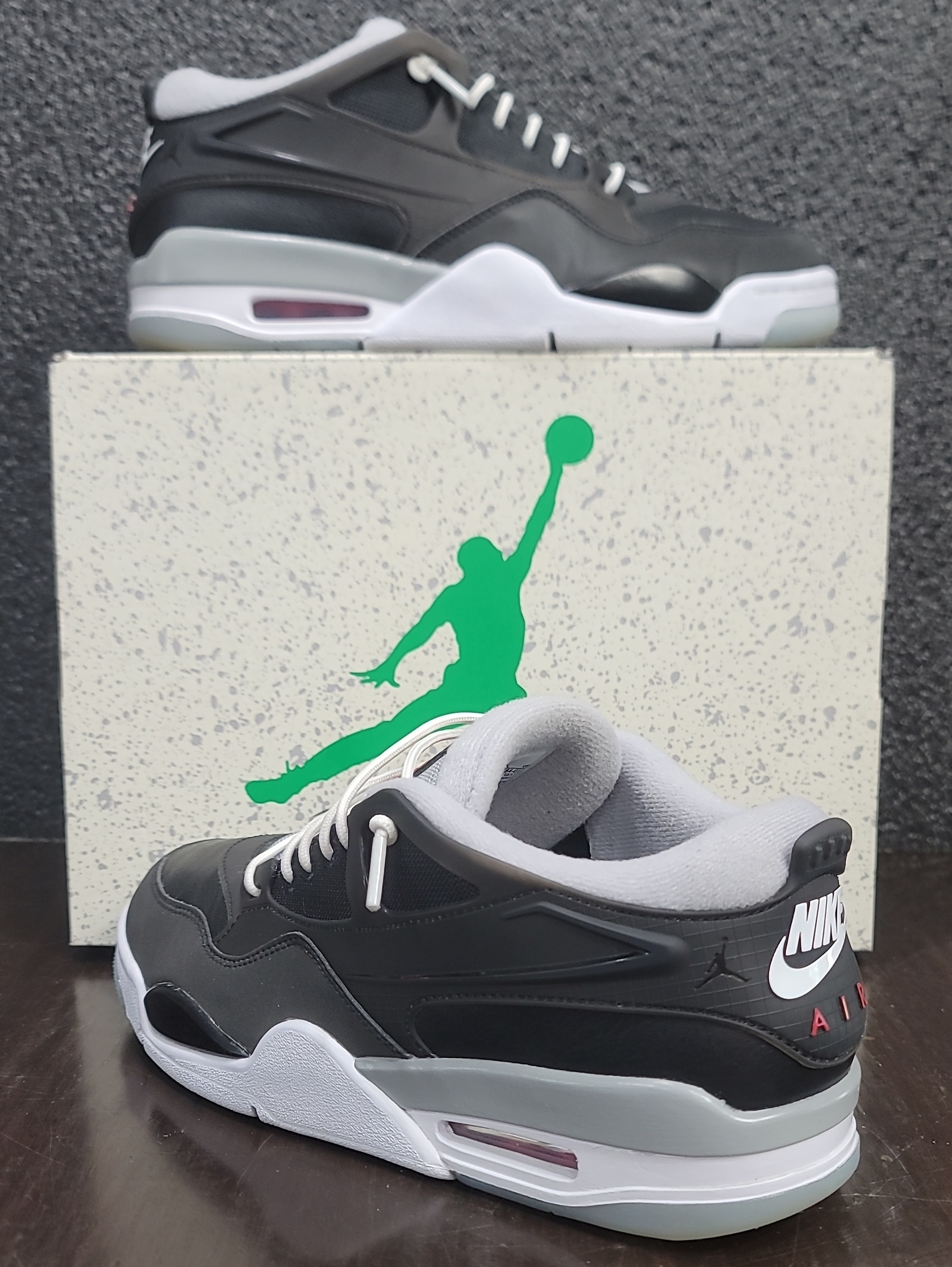 Nike Air Jordan 4 Rm Premium "Black Mettalic" Like New Mens 9 Fast Shipping